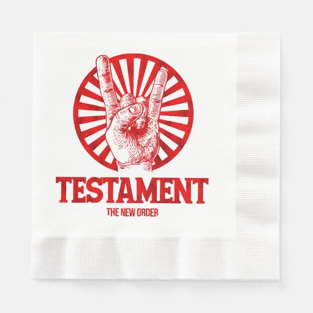 Guardanapo De Papel O Novo Testamento da Ordem  (Frente)