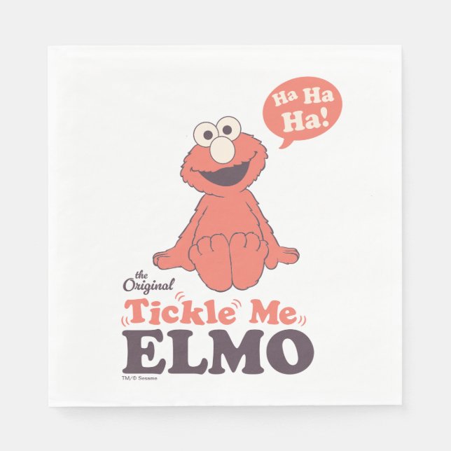 Guardanapo De Papel O Original Tickle Me Elmo (Frente)