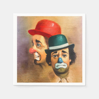 Guardanapo De Papel O palhaço feliz