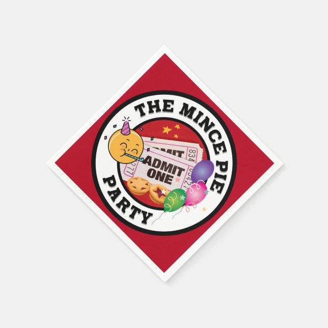 Guardanapo De Papel O Partido Mince Pie (Canto)