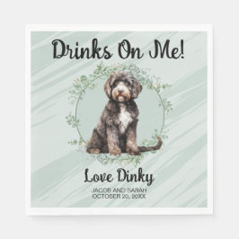 Guardanapo De Papel O Pastel Green Bebe-Me! Cão de Água de Portugal