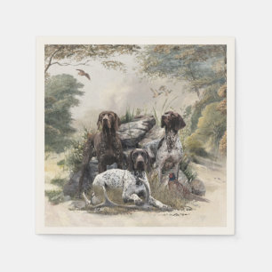 Guardanapo De Papel O ponteiro alemão Shorthired ou Deutsch Kurzhaar