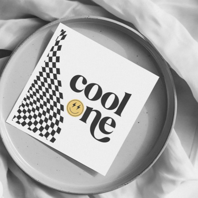 Guardanapo De Papel O Primeiro Aniversário do legal Menino Verificado (Criador carregado)