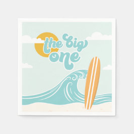 Guardanapo De Papel O Primeiro Grande Aniversário da Praia de Surf