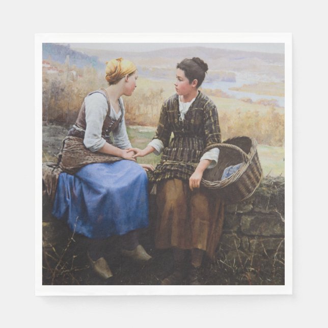 Guardanapo De Papel O primeiro luto (simpatia em luto) (Frente)