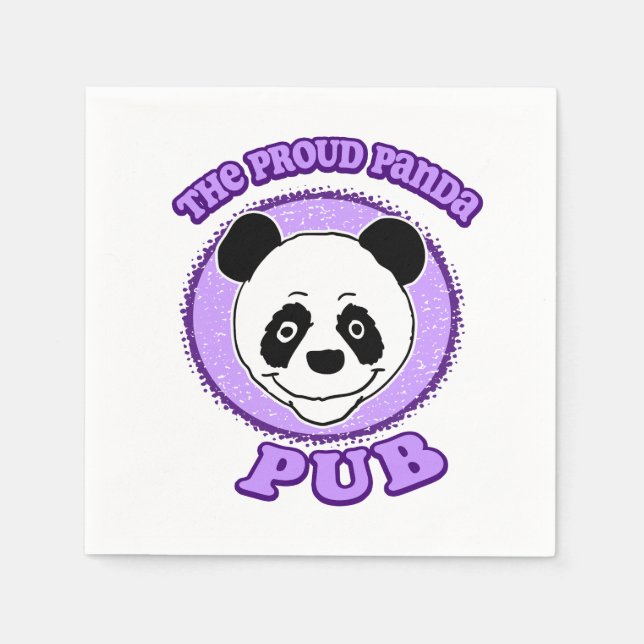 Guardanapo De Papel O Proud Panda Pub (Frente)