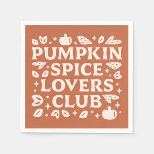 Guardanapo De Papel O Pumpkin Spice Lovers Club