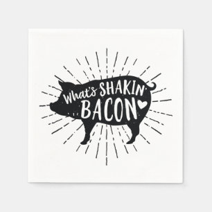 Guardanapo De Papel O que é partido do porco do bacon de Shakin