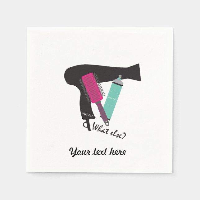 Guardanapo De Papel O que mais? Ferramentas de hairstyle (Frente)