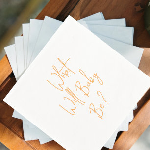 Guardanapo De Papel O Que O Sexo De Bebê Será Bem-Vindo?