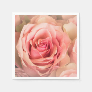 Guardanapo De Papel O rosa macio cora