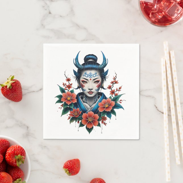 Guardanapo De Papel O segredo da beleza pálida. (Insitu)