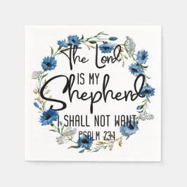 Guardanapo De Papel O Senhor É Meu Pastor | Salmo 23:1 Verso Bíblia