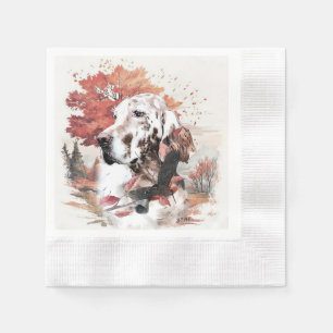 Guardanapo De Papel O Setter Inglês, Caça à Paixão