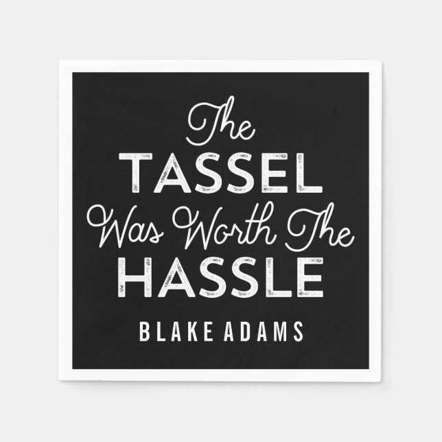 Guardanapo De Papel O Tassel Valia A Pena De Fortalecimento (Frente)