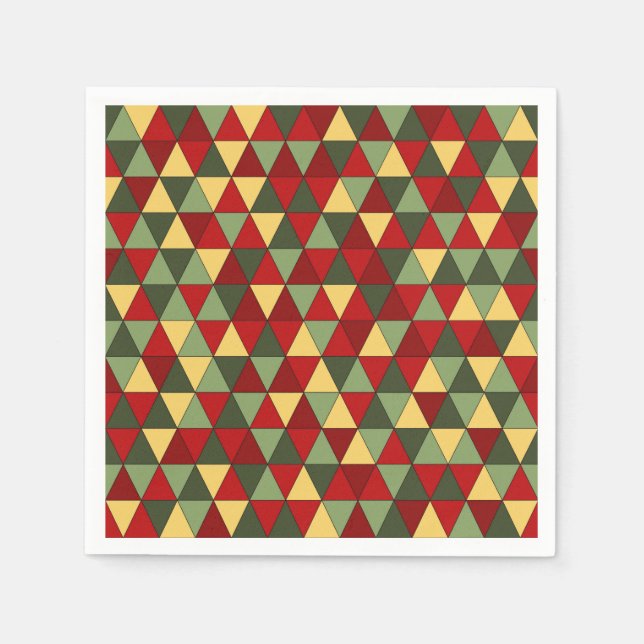 Guardanapo De Papel O tema do suéter de Natal feio triângulo guardanap (Frente)