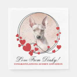 Guardanapo De Papel O Terrier Americano Casou Napkins Com Cachorro