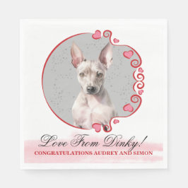Guardanapo De Papel O Terrier Americano Casou Napkins Com Cachorro