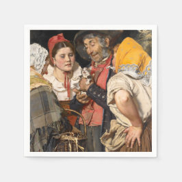 Guardanapo De Papel O tesouro do velho (o gato) (de Karl Gussow)