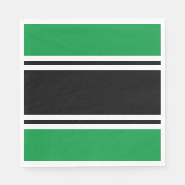 Guardanapo De Papel O TEXTO, Black White Racing, em verde (Frente)