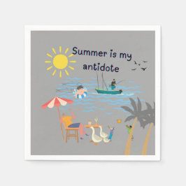 Guardanapo De Papel O verão é o meu antídoto