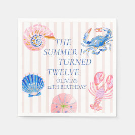 Guardanapo De Papel O Verão em que Fiz Doze Aniversário de 12 anos Cos