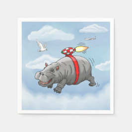 Guardanapo De Papel O Voo Incrível do Rocket Hippo
