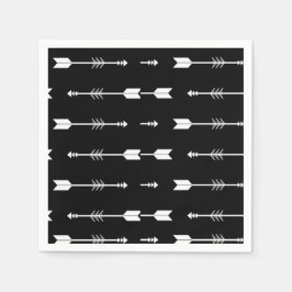 Guardanapo De Papel Obedeça a nossa maior aventura, seta a preto e bra