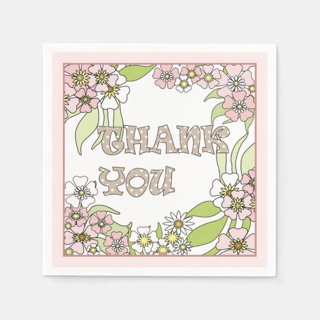 Guardanapo De Papel Obrigado (Frente)