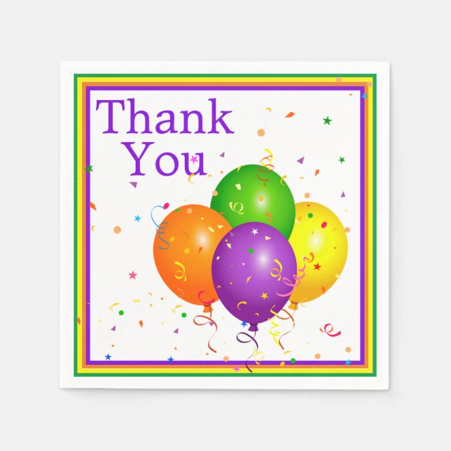 Guardanapo De Papel Obrigado (Frente)