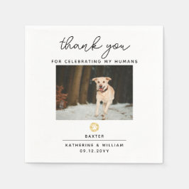 Guardanapo De Papel Obrigado Casamento Pet Foto Casamento Napkin