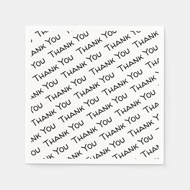 Guardanapo De Papel Obrigado Papel Napkins (Frente)