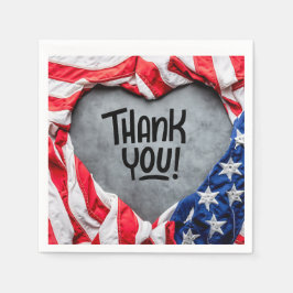 Guardanapo De Papel Obrigado pelo seu serviço!