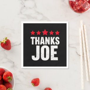 Guardanapo De Papel Obrigado Presidente Obrigado Joe Biden Obrigado Jo