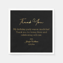 obrigado seu feliz ouro negro de aniversário.