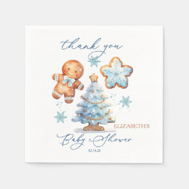 Guardanapo De Papel Obrigados de Chá de fraldas de Árvore de Natal Gin