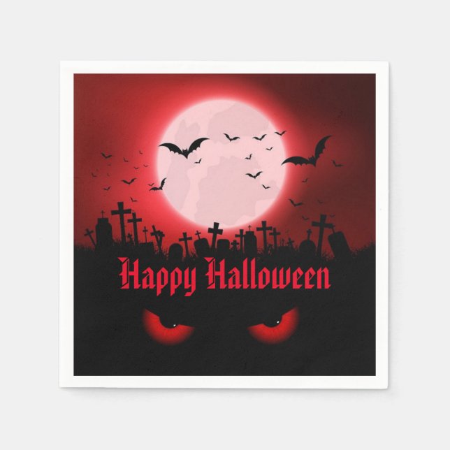 Guardanapo De Papel Observadores Noturnos Escuros (Frente)