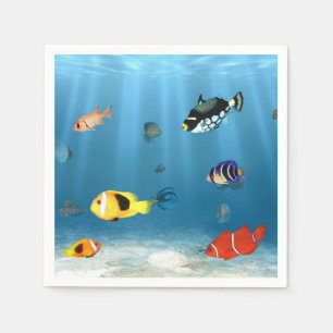 Guardanapo De Papel Oceanos dos peixes
