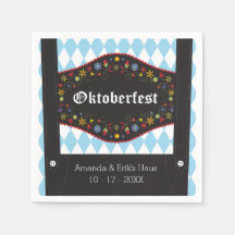 Octoberfest, Oktoberfest Napkins - Personalizado