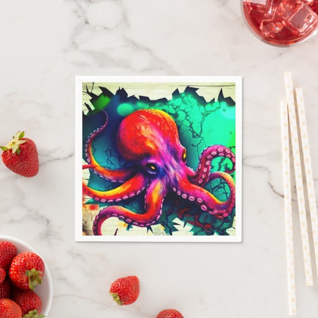 Guardanapo De Papel Octopus (Insitu)