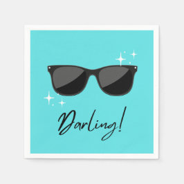 Guardanapo De Papel Óculos de Sol Darling