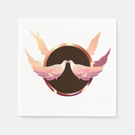 Guardanapo De Papel Óculos Rosas de amor bonitos