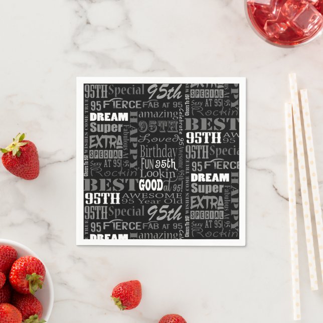 Guardanapo De Papel Ofertas De Festa de aniversário 95 Únicas E Especi (Insitu)