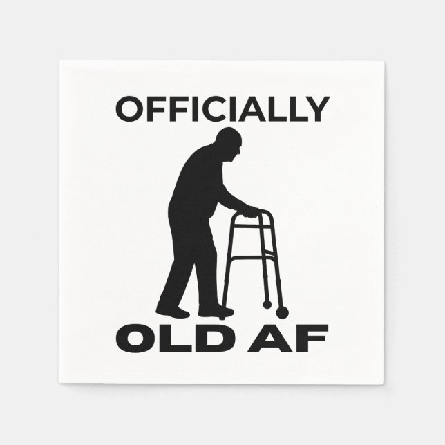 Guardanapo De Papel Officially Old AF (Frente)