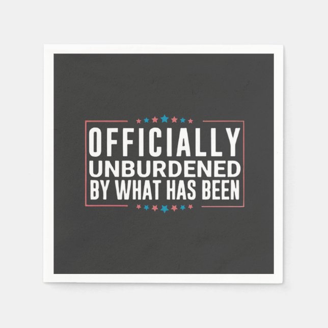 Guardanapo De Papel Oficialmente desembolsado pelo que foi Trump (Frente)