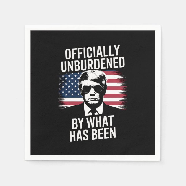 Guardanapo De Papel Oficialmente Dessobrecarregada Pelo Que Foi Trump (Frente)