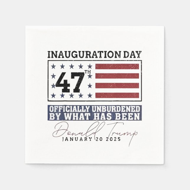 Guardanapo De Papel Oficialmente Dessobrecarregado Pelo Que Foi Trump  (Frente)