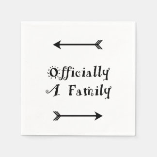 Guardanapo De Papel Oficialmente uma Família - Dia da Adoção