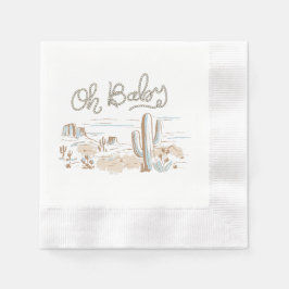 Guardanapo De Papel Oh Baby Cowboy Desert Napkin