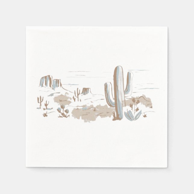 Guardanapo De Papel Oh Baby Cowboy Shower  (Frente)